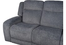 russell graphite power reclining sofa   