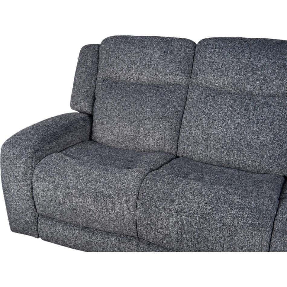 russell graphite power reclining sofa   