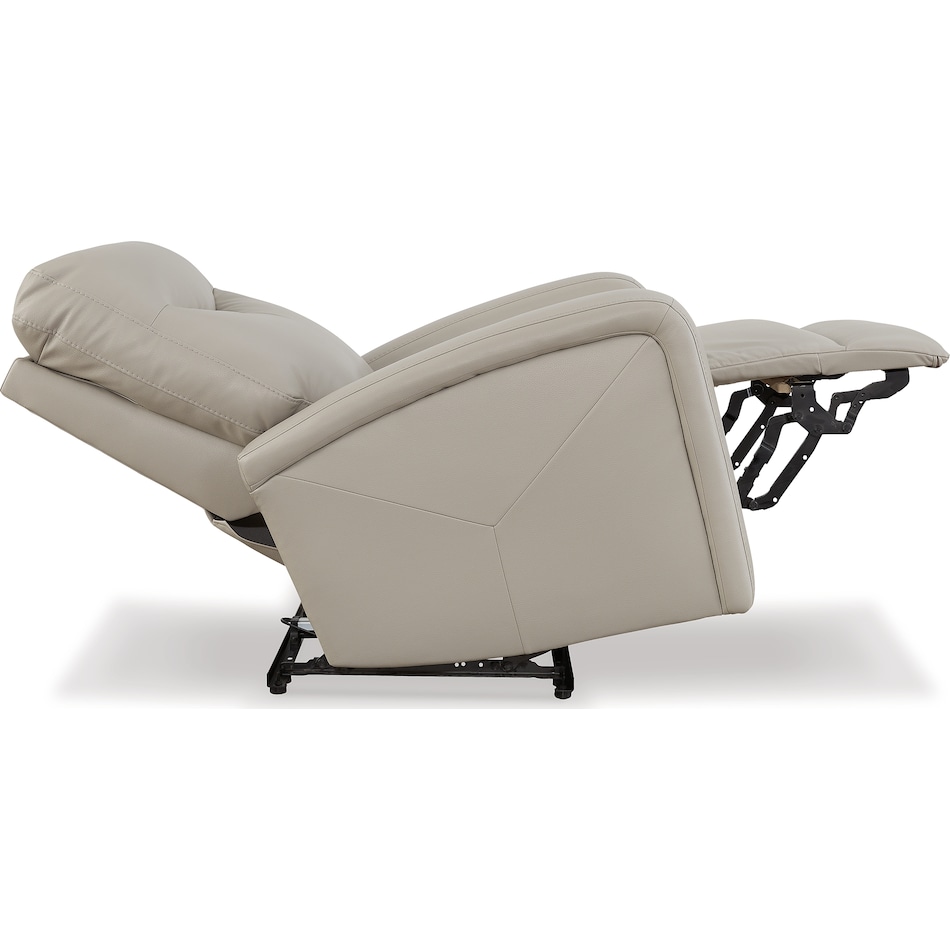 ryversans dove gray power wall recliner   