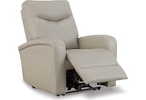 ryversans dove gray power wall recliner   