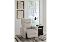 ryversans dove gray power wall recliner   