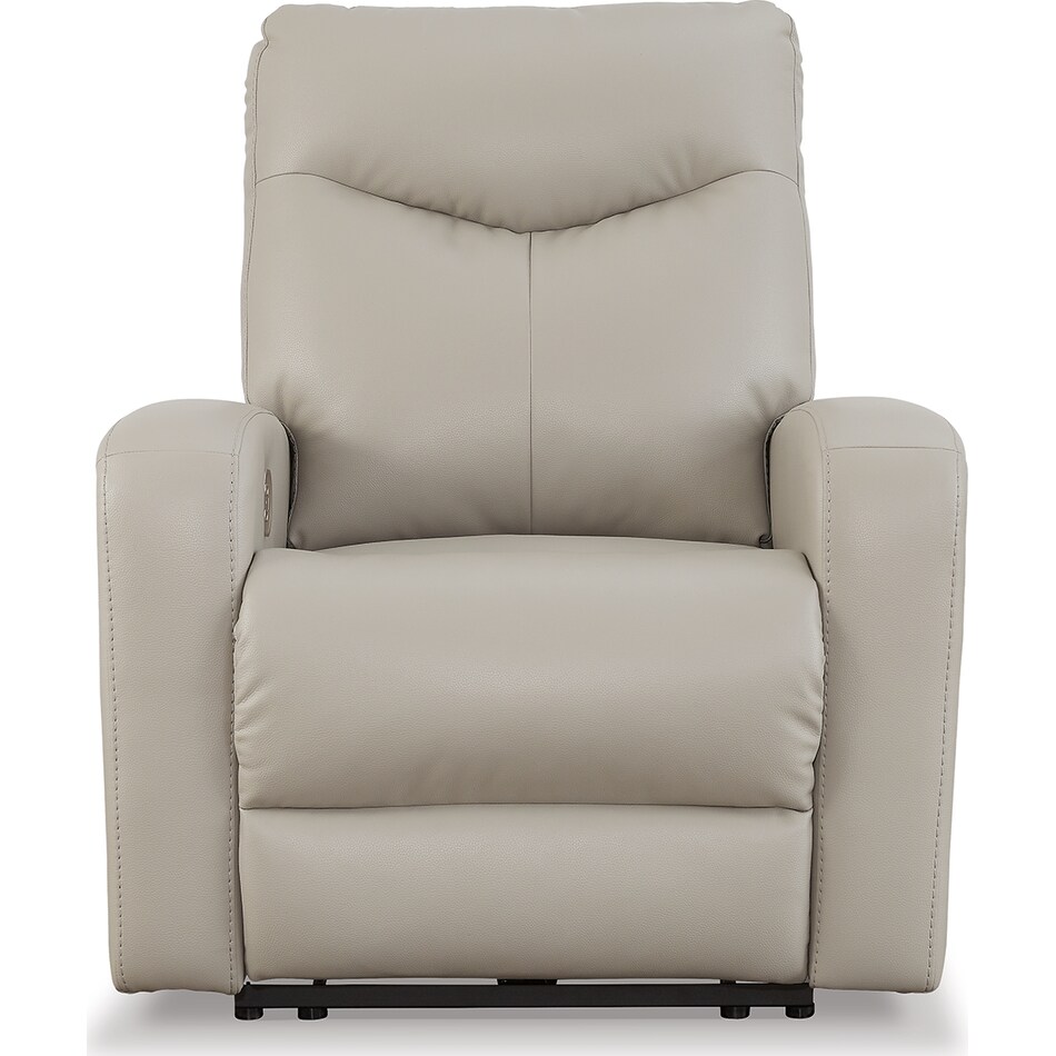 ryversans dove gray power wall recliner   