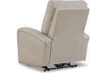 ryversans dove gray power wall recliner   