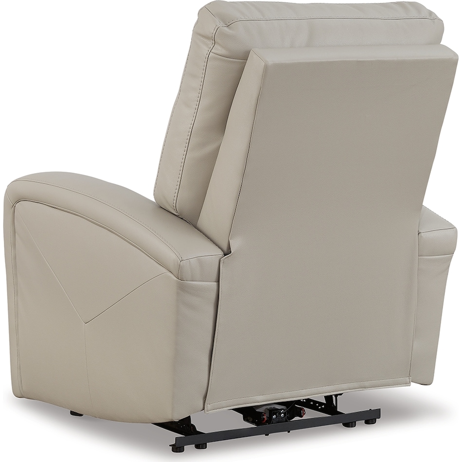 ryversans dove gray power wall recliner   