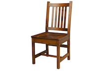 saber brown side chair   