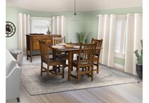 saber brown side chair   