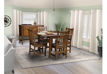 saber brown side chair   