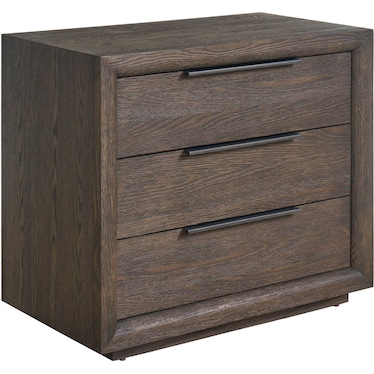 MODERN PLINTH BASE NIGHTSTAND