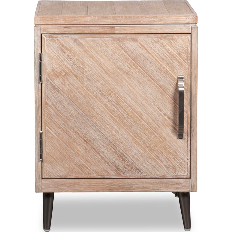 sacramento light brown chairside table   