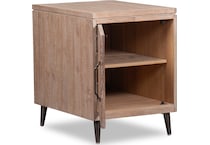 sacramento light brown chairside table   