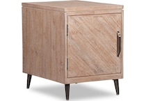 sacramento light brown chairside table   