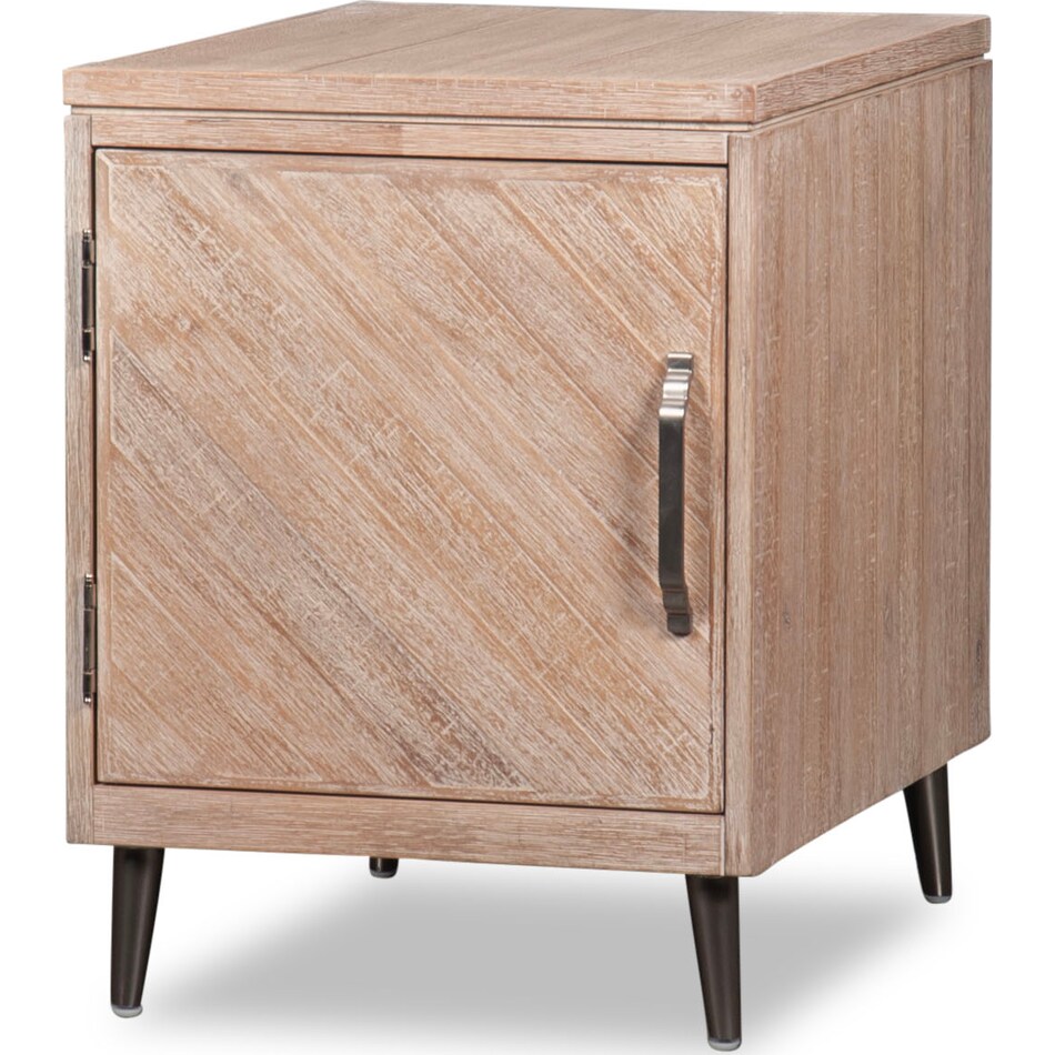 sacramento light brown chairside table   