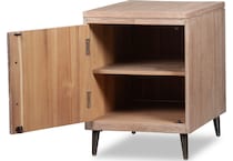 sacramento light brown chairside table   