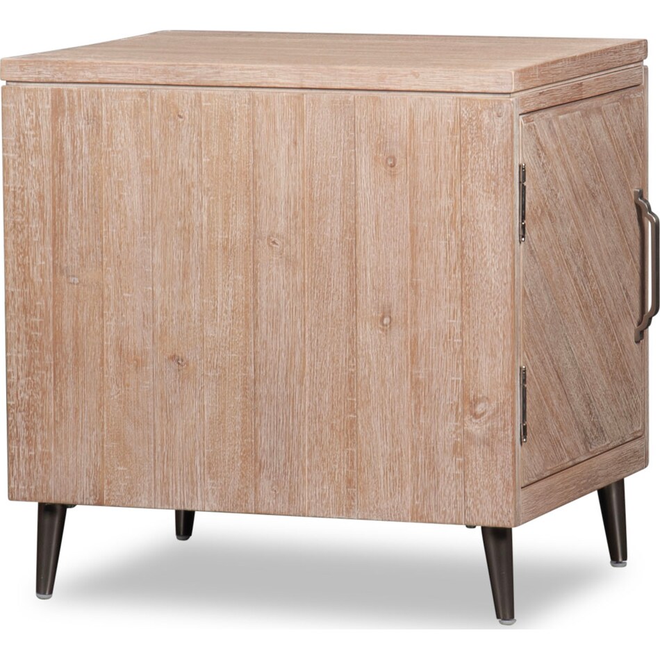 sacramento light brown chairside table   