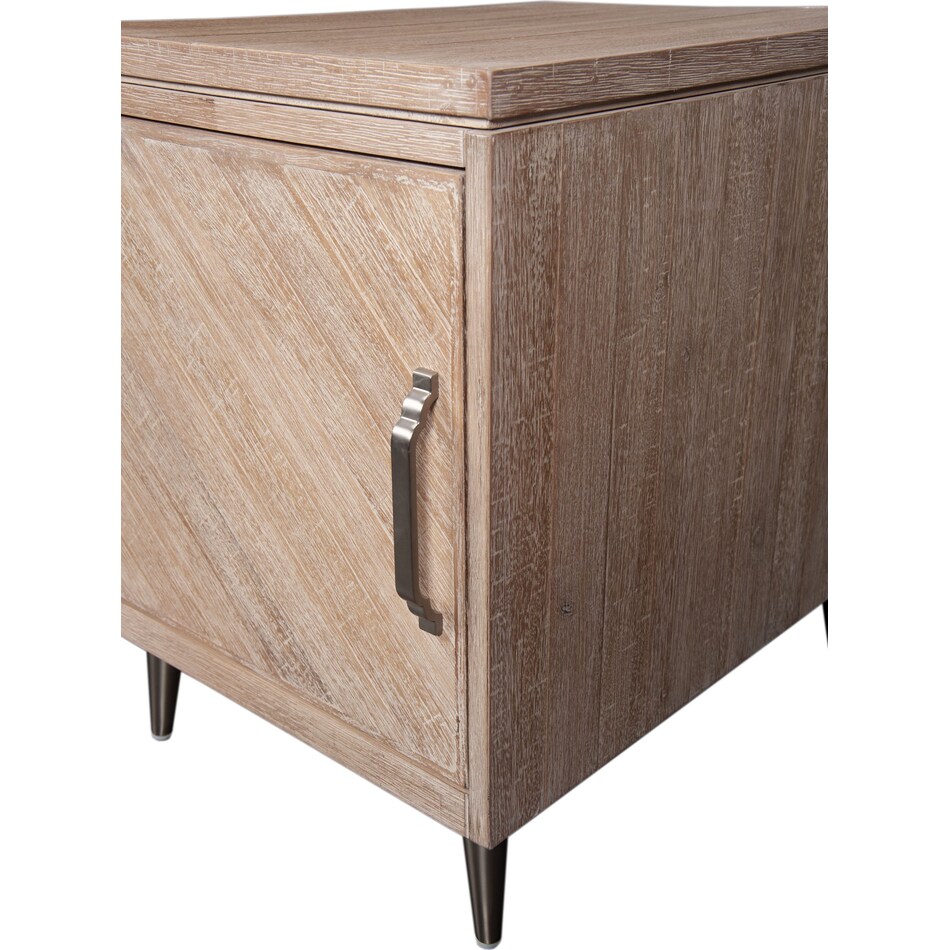 sacramento light brown chairside table   