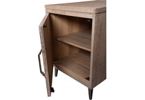 sacramento light brown chairside table   