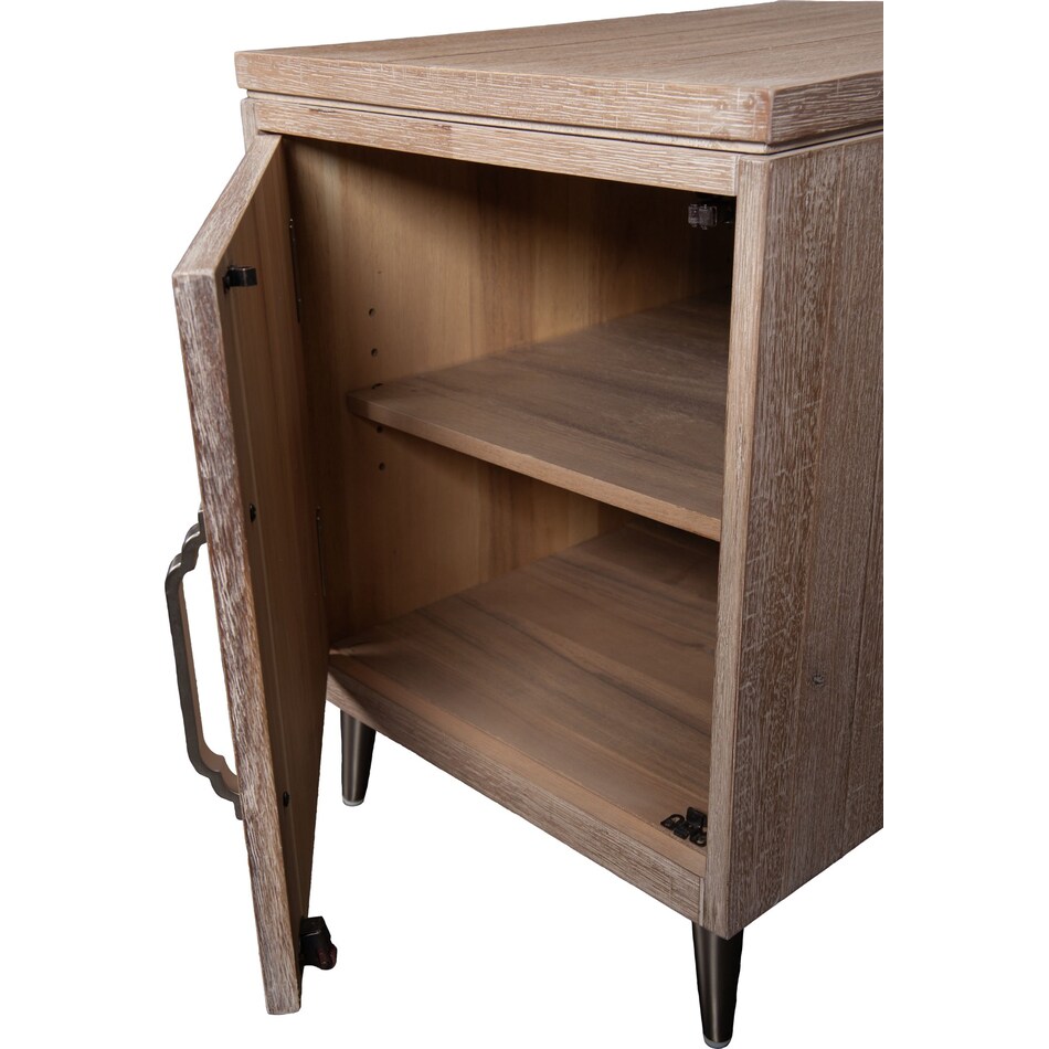 sacramento light brown chairside table   