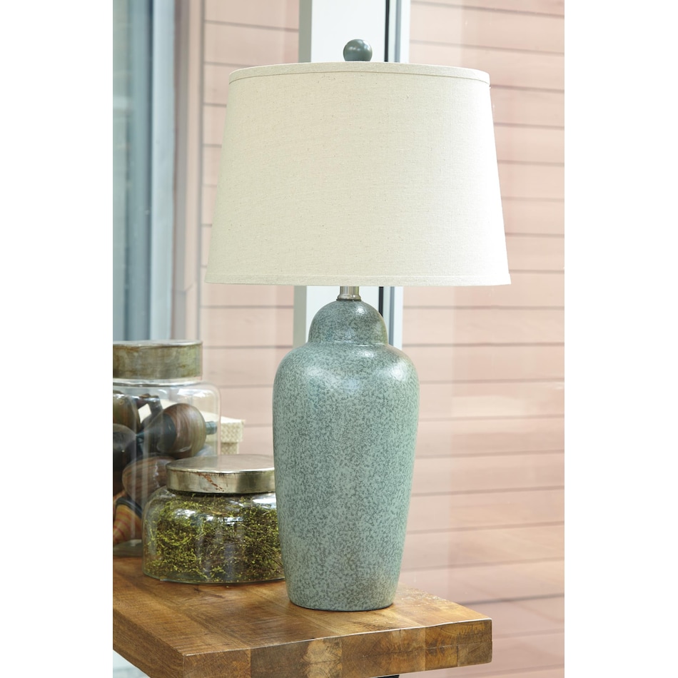 saher green table lamp   