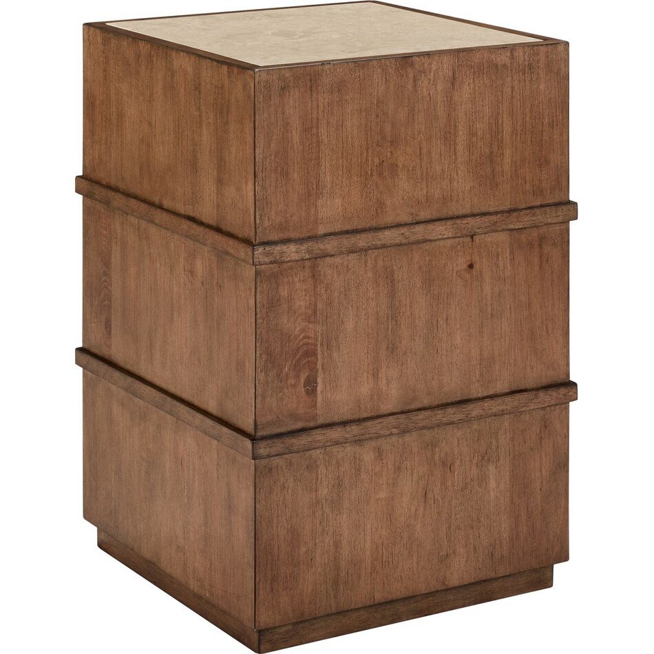 salinas harvest brown chairside table   