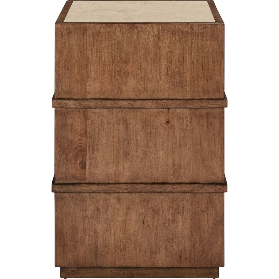salinas harvest brown chairside table   