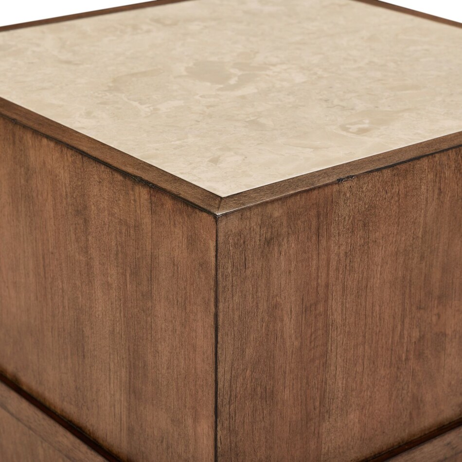 salinas harvest brown chairside table   