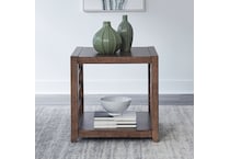 salinas harvest brown end table   