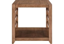 salinas harvest brown end table   