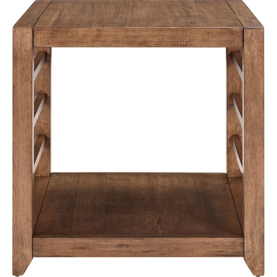 salinas harvest brown end table   