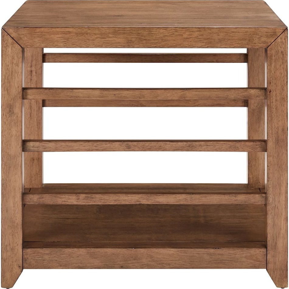 salinas harvest brown end table   