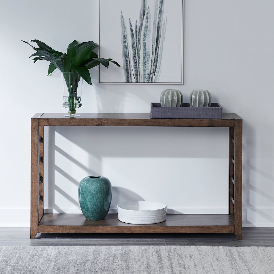 salinas harvest brown sofa table   