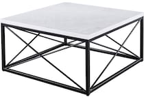 salter white stone black cocktail table   