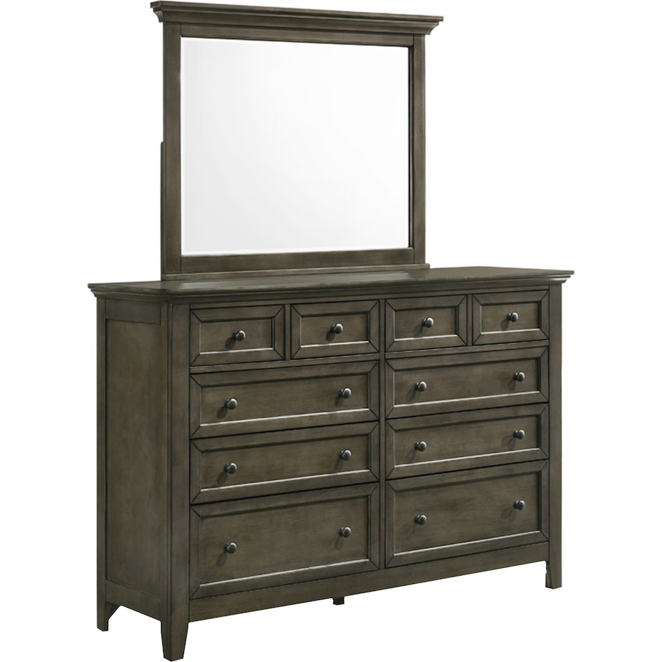 san simeon  gray dresser   