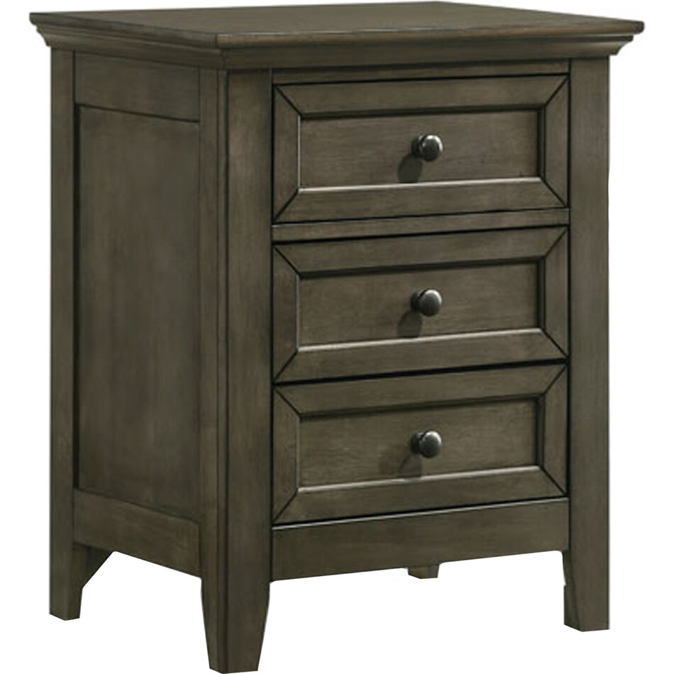 san simeon  gray nightstand   