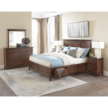 SAN SIMEON KING STORAGE BED