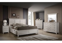 san simeon  rustic white chest   
