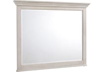 san simeon  rustic white mirror   