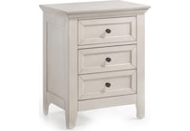 san simeon  rustic white nightstand   