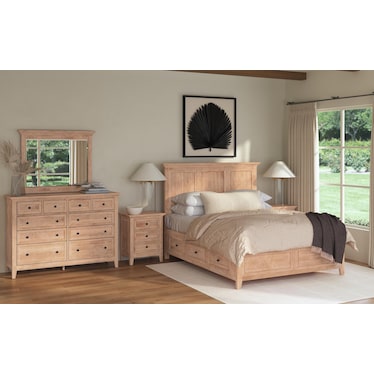 SAN SIMEON KING STORAGE BED