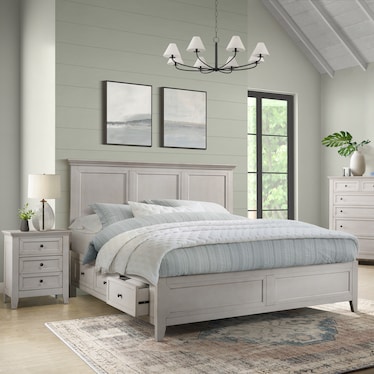 SAN SIMEON KING PANEL STORAGE BED