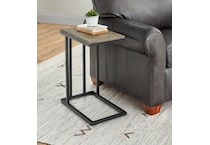 sandusky brown black end table   