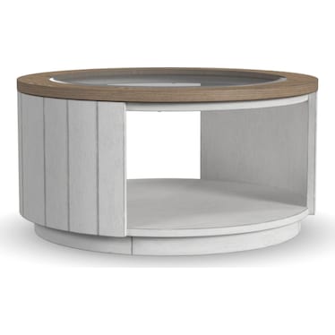 SANDUSKY COCKTAIL TABLE WITH CASTERS BY FLEXSTEEL