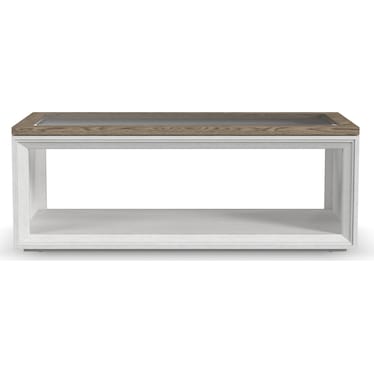SANDUSKY COCKTAIL TABLE WITH CASTERS BY FLEXSTEEL