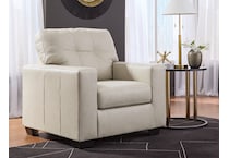 santorine bone leather chair   