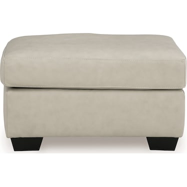 SANTORINE LEATHER OTTOMAN
