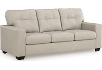 santorine bone leather sofa   