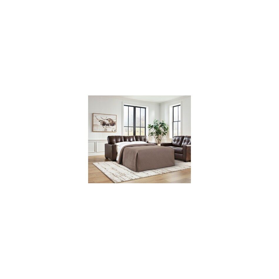 santorine dark brown leather sofa   