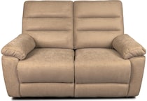 savannah brown reclining loveseat   