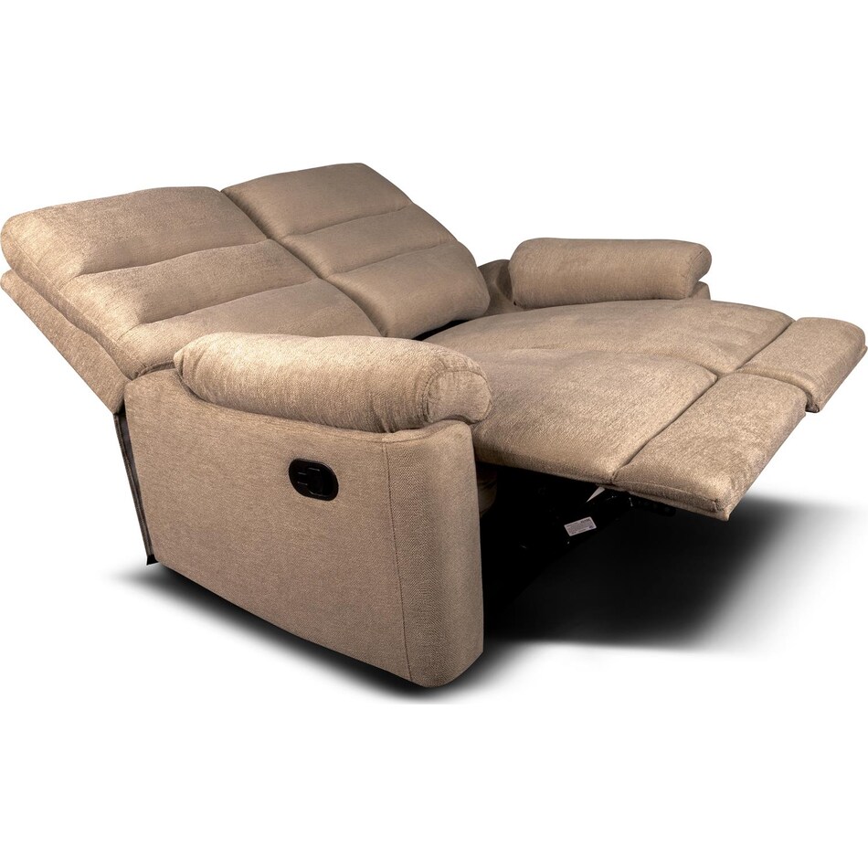 savannah brown reclining loveseat   
