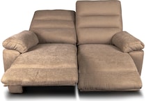 savannah brown reclining loveseat   