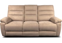 savannah brown reclining sofa   